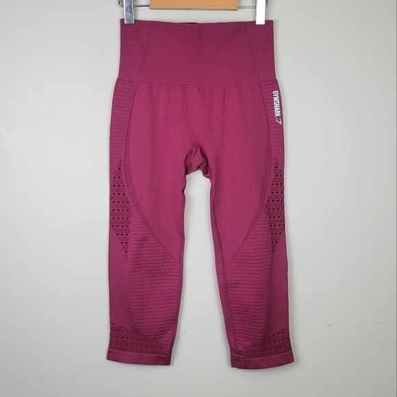 GYMSHARK Energy Seamless Leggings HIgh Waist Crop M - Picture 9 of 9